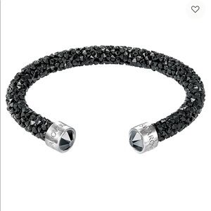 Swarovski black crystal dust cuff